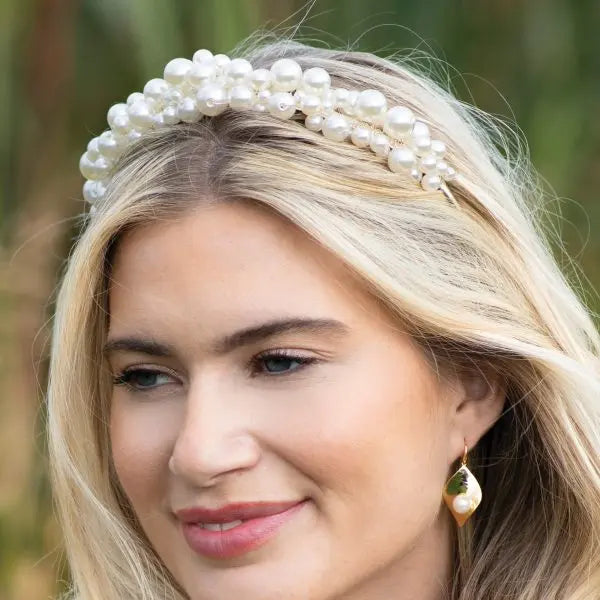 DIADÈME PERLES MARIAGE MODERNE ODYSSEY Ivory and co