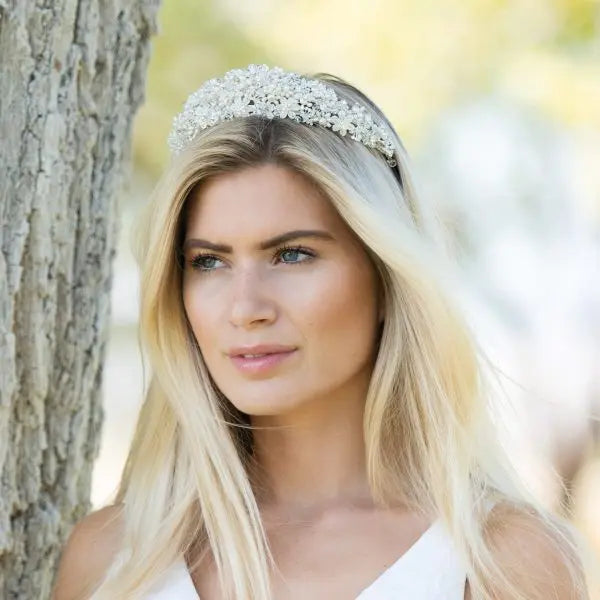 DIADÈME MARIAGE PERLES & CRISTAUX EMMA Ivory and co