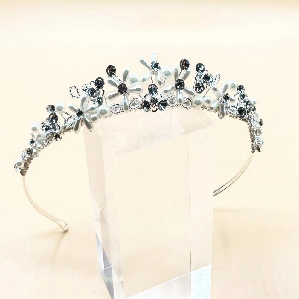 SERRE TÊTE PIERRES ORNEMENTALES ET PERLES JO50 Bianco Evento