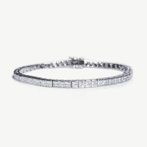 ELEGANCE – BRACELET TENNIS CRISTAUX (OR / OR ROSE / ARGENT) Ivory and co