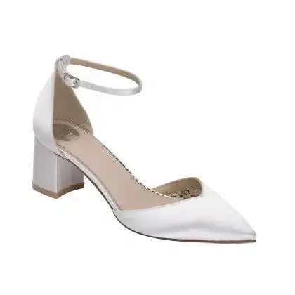 EMMA WIDE FIT – CHAUSSURES DE MARIÉE PIEDS LARGES | SATIN TEINTABLE & TALON 57 MM THE PERFECT BRIDAL COMPANY