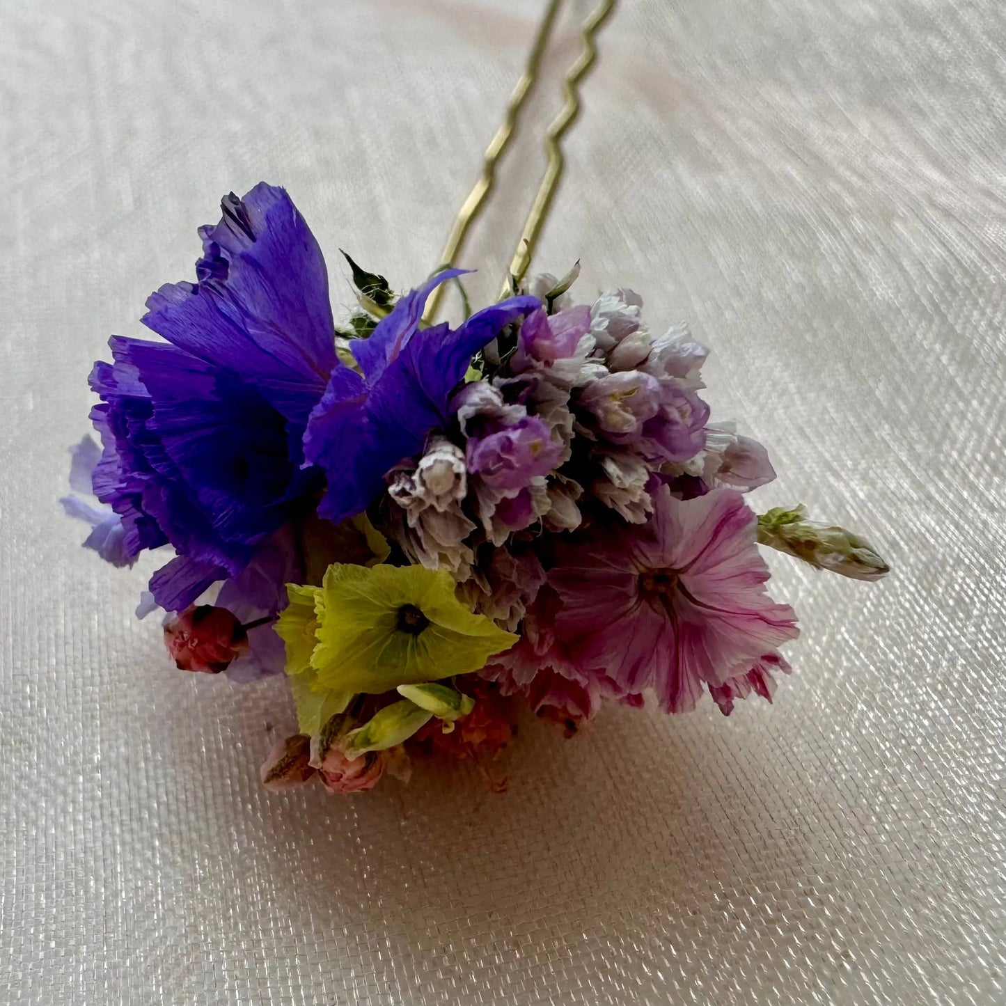 ÉPINGLE CHEVEUX MARIÉE FLEURS -  EDEN - Mas Accessoires