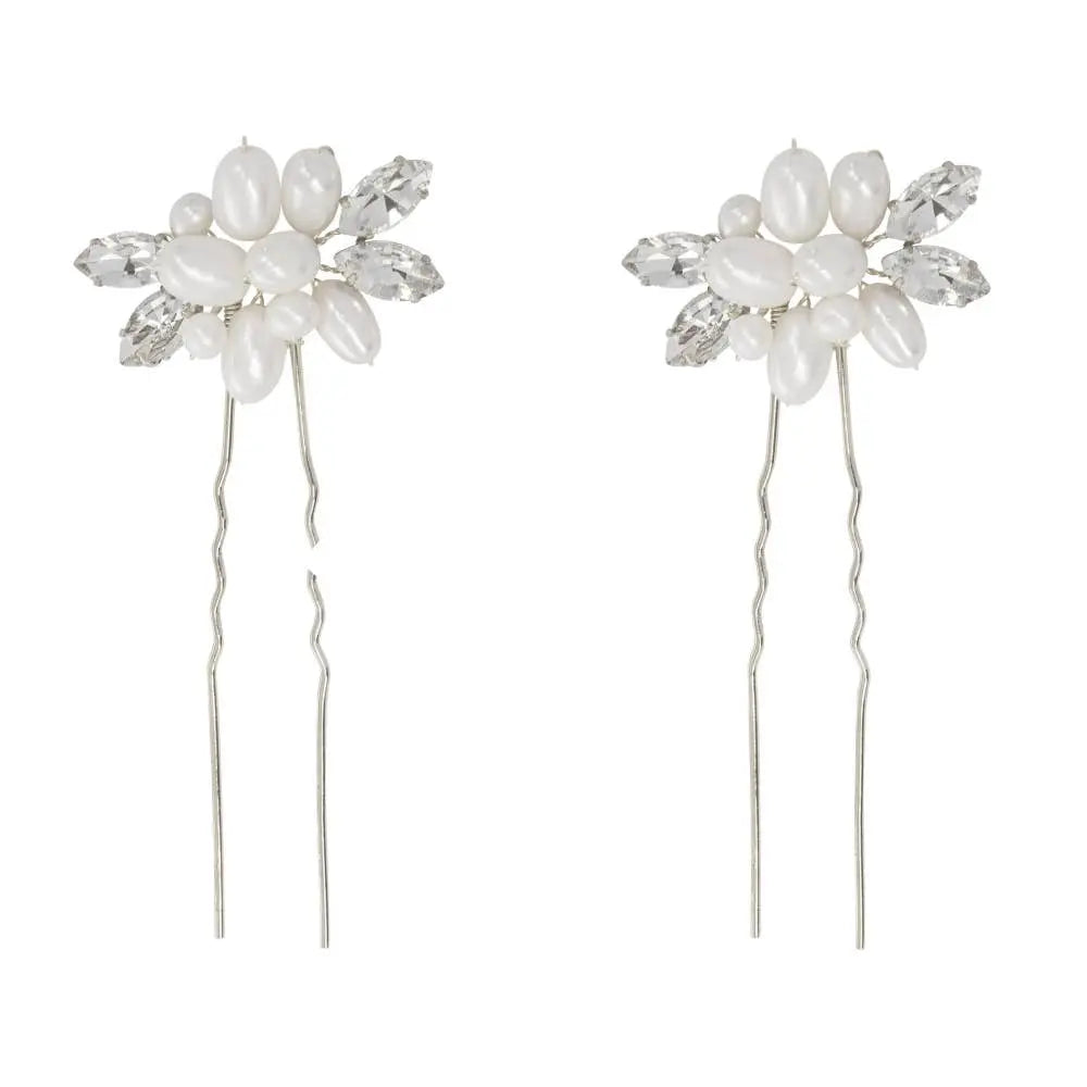 ÉPINGLES À CHEVEUX DIVINE PEARL - (PAIRE) ÉPINGLE 47 Athena Bridal Jewellery