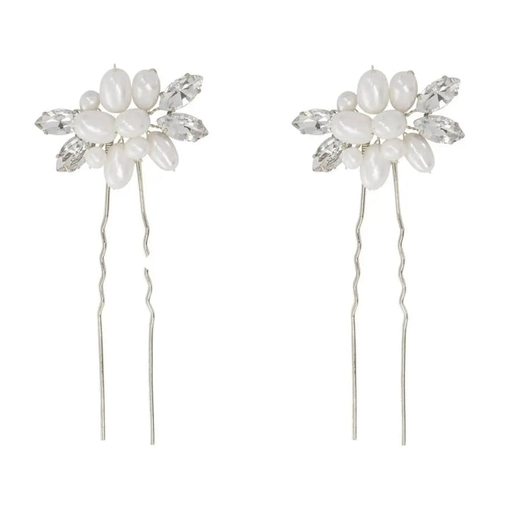 ÉPINGLES À CHEVEUX DIVINE PEARL - (PAIRE) ÉPINGLE 47 Athena Bridal Jewellery