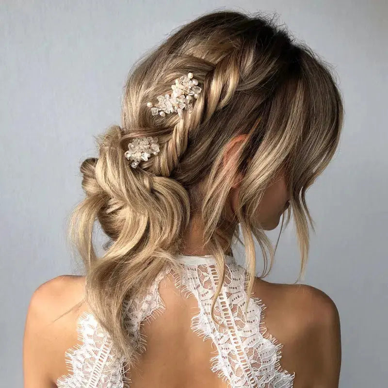 ÉPINGLES À CHEVEUX ILSE – CRISTAL DE ROCHE & PERLES (LOT DE 2) SallyJaneBridal