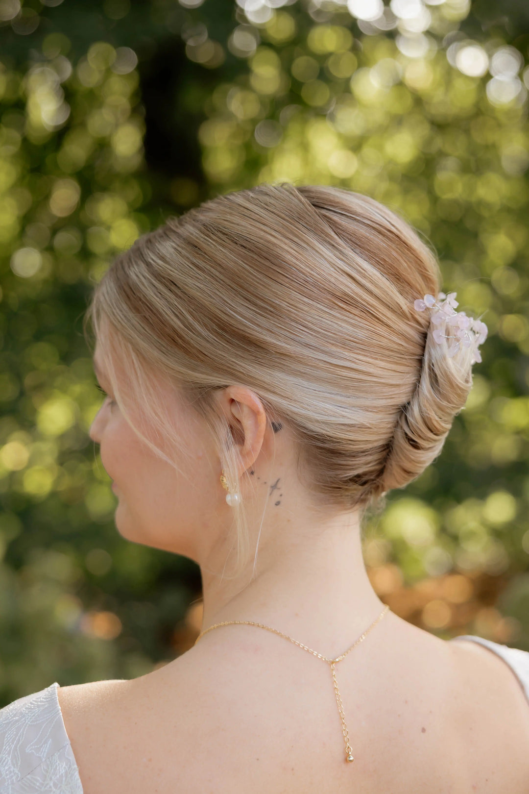 ÉPINGLES À CHEVEUX LOTIS QUARTZ ROSE – BIJOUX DE CHEVEUX MARIÉE (LOT DE 2) SallyJaneBridal