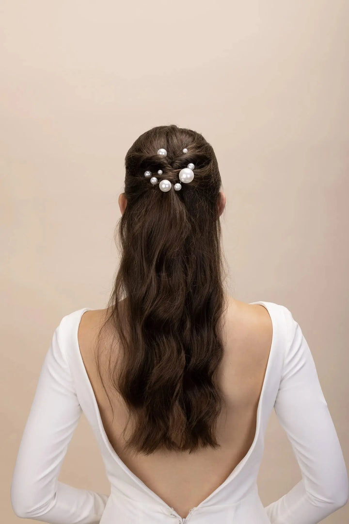 ÉPINGLES CHEVEUX MARIÉE PERLES – LOT 18 PBH7057 THE PERFECT BRIDAL COMPANY