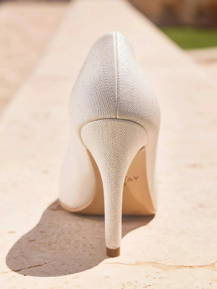 ESCARPINS DE MARIÉE DORÉS GOLDY – TALON AIGUILLE 10 CM AVALIA