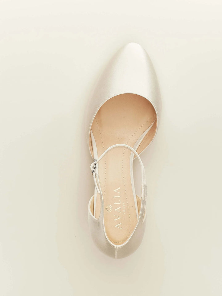 ESCARPINS MARIAGE SATIN IVOIRE STAR (Copie) AVALIA