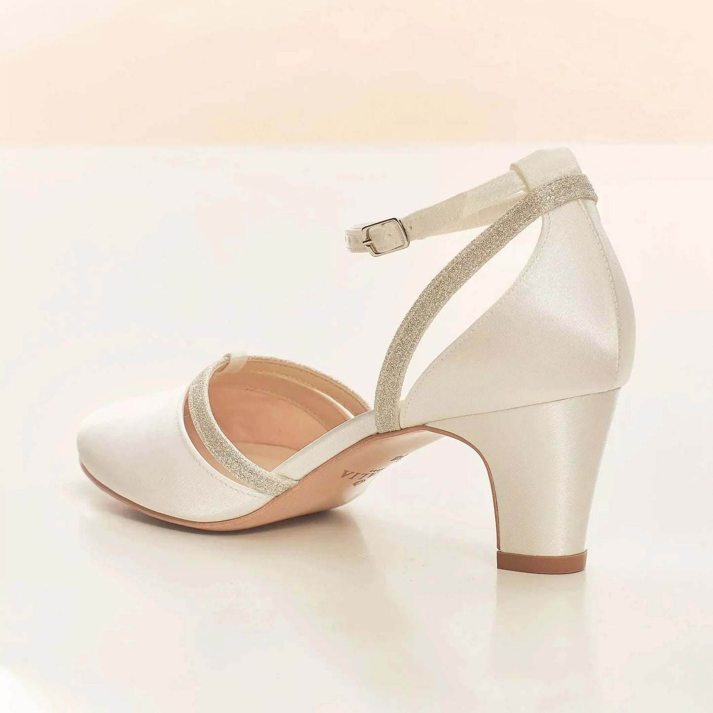 ESCARPINS MARIÉE SATIN À BRIDES LUNA AVALIA