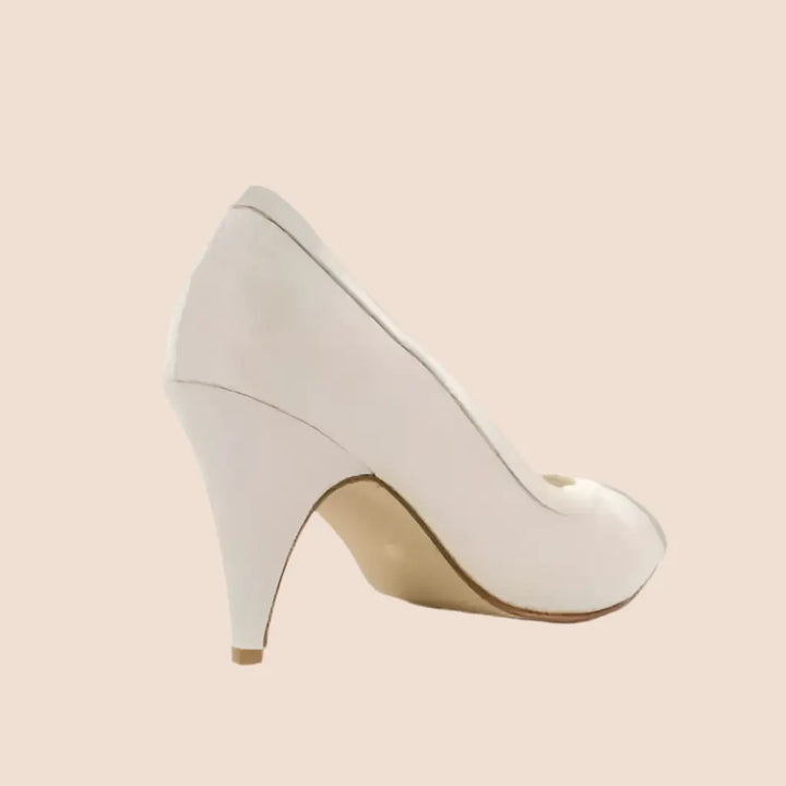 ESCARPINS MARIÉE EN DENTELLE IVOIRE ARIA WHITE LADY