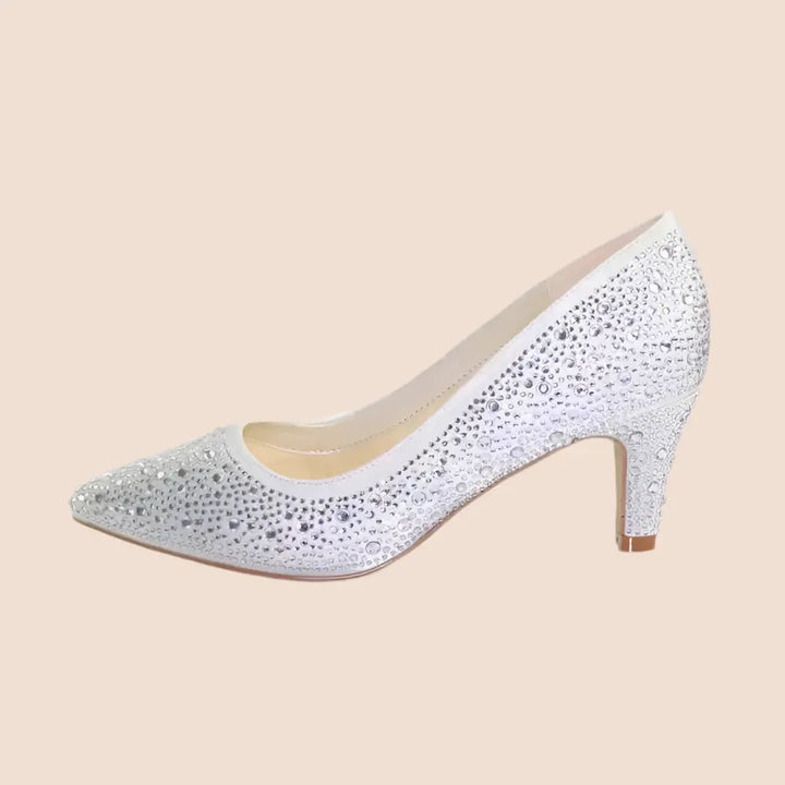 ESCARPINS MARIÉE STRASS IVOIRE DEAUVILLE White Lady