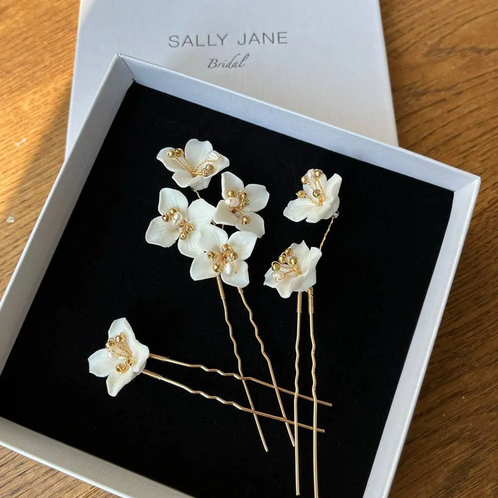 Épingles à cheveux Fay - bijoux pour cheveux de mariée - lot de 3 SallyJaneBridal