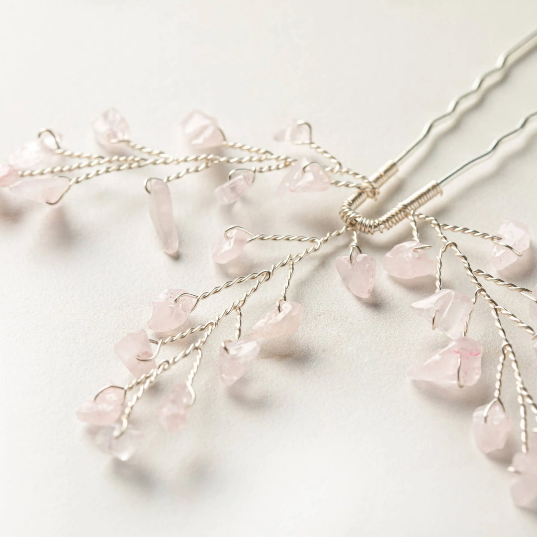 Épingles à cheveux Lotis Silver - bijoux pour cheveux de mariée SallyJaneBridal