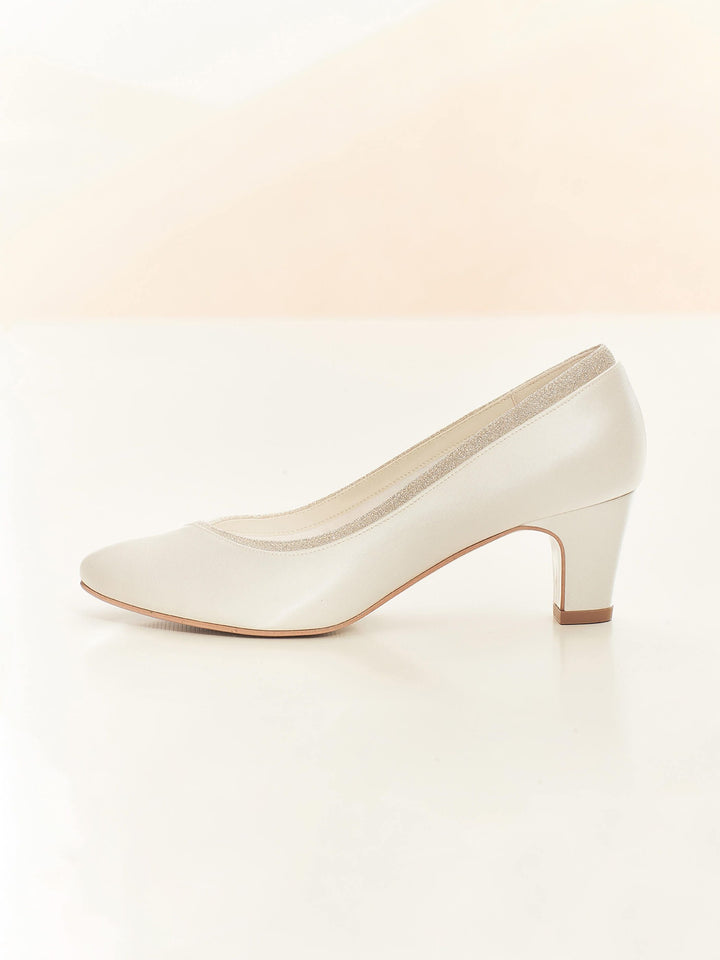 Escarpins de mariée Ebba ivoire, photo 4