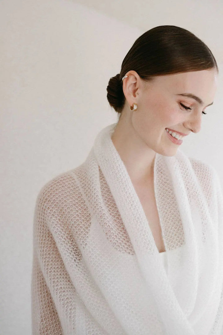 Étole de Mariée Luxueuse / MAGNOLIA: Off White 605 / XS / S / M WOOL HOUSE