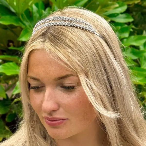 GIGI – BANDEAU DIADÈME CRISTAUX DOUBLE RANG Ivory and co