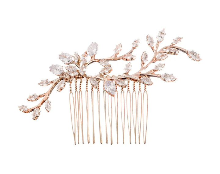 HC0346 – PEIGNE MARIÉE OR ROSE STRASS G.Westerleigh