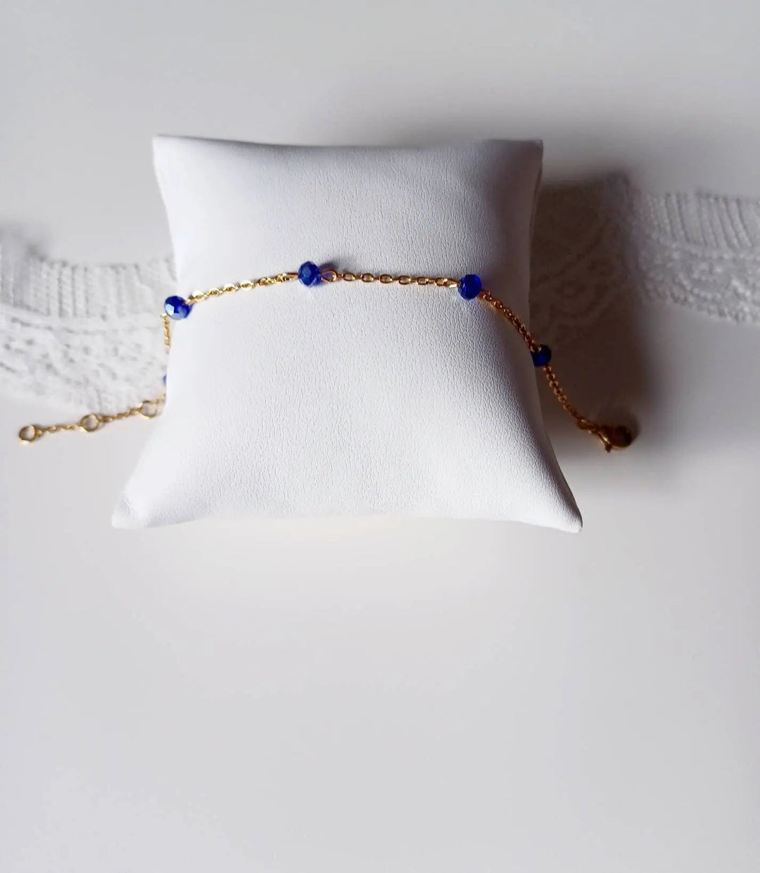 Iria-Bracelet De Marié À Chaîne Perlée- Bijou De Mariée Chic: Incolore / Doré L'atelier du 6