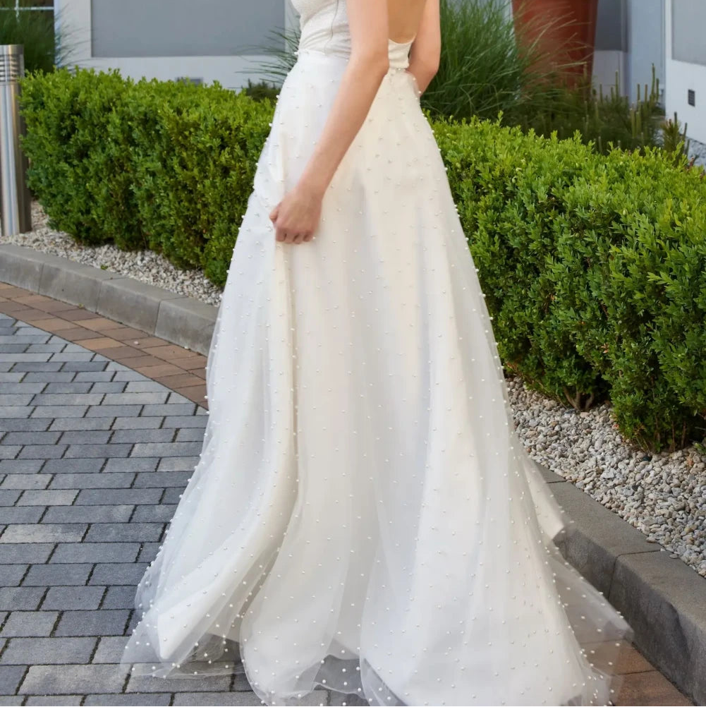 Jupe de mariée Amber SD42 tulle perlé ligne A Novias vue 2