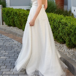 Jupe de mariée Amber SD42 – tulle perlé – ligne A