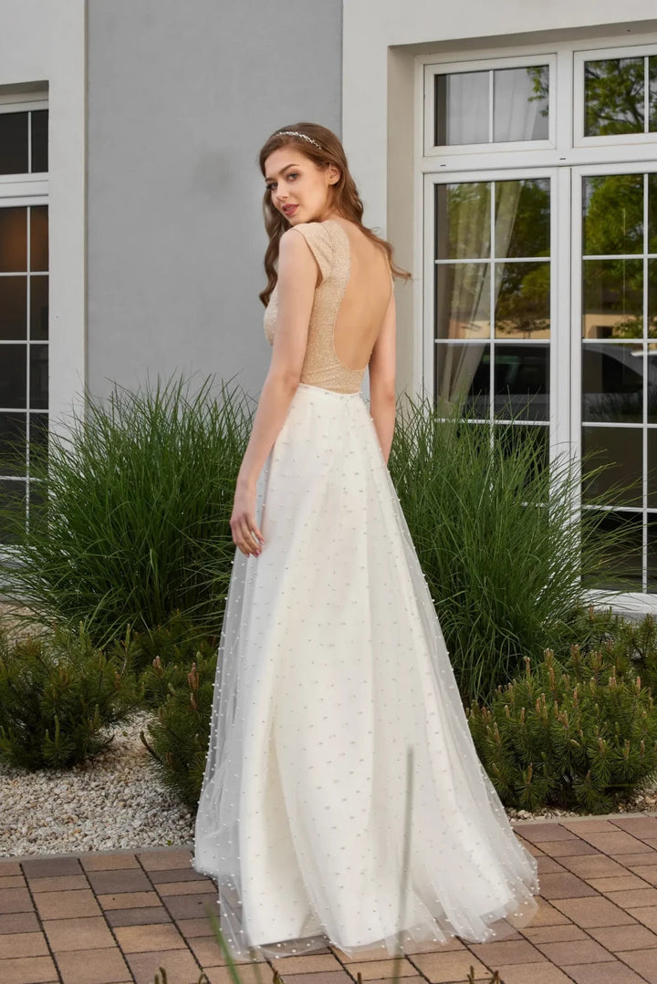 Jupe de mariée Amber SD42 tulle perlé ligne A Novias vue 3