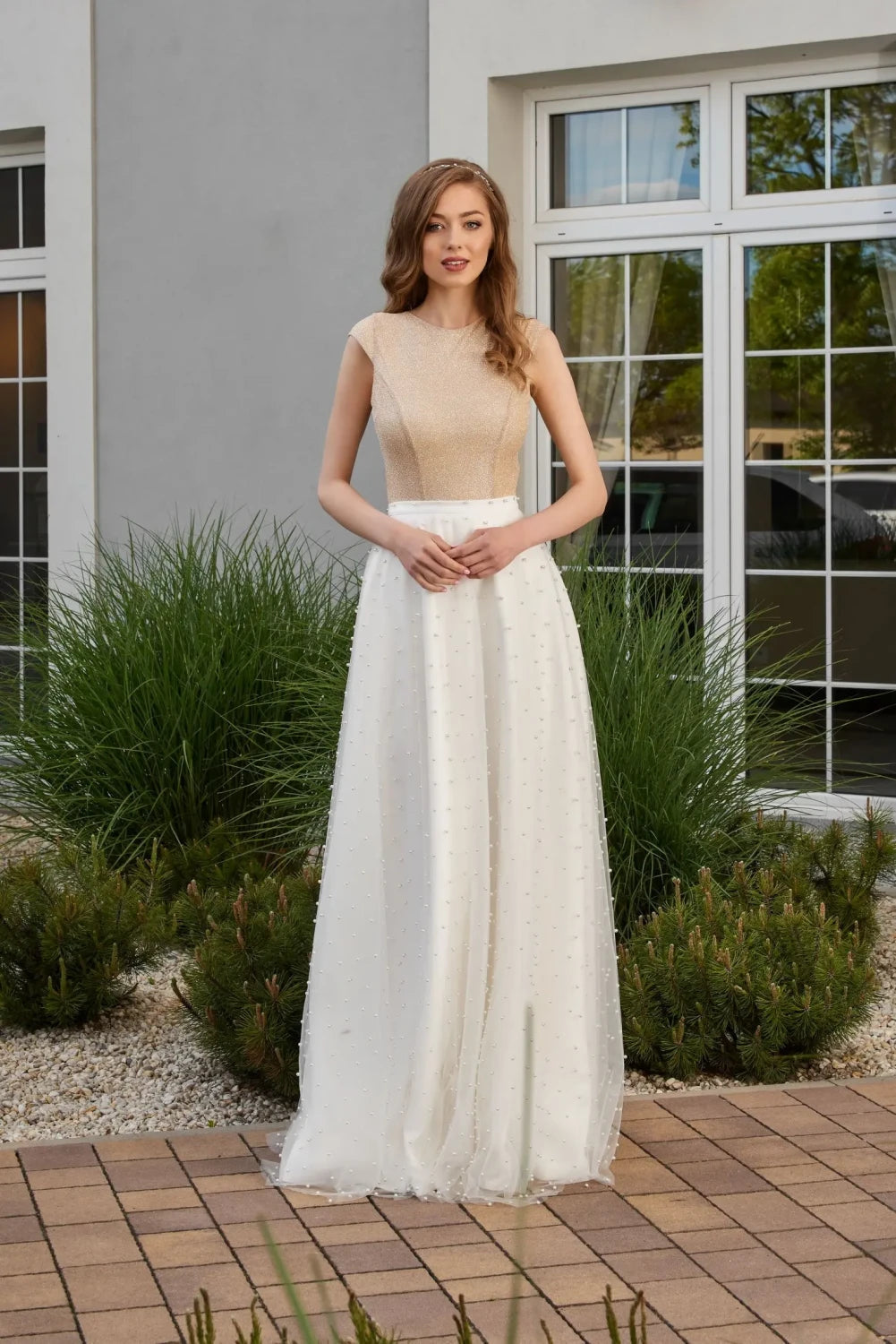 Jupe de mariée Amber SD42 tulle perlé ligne A Novias vue 4