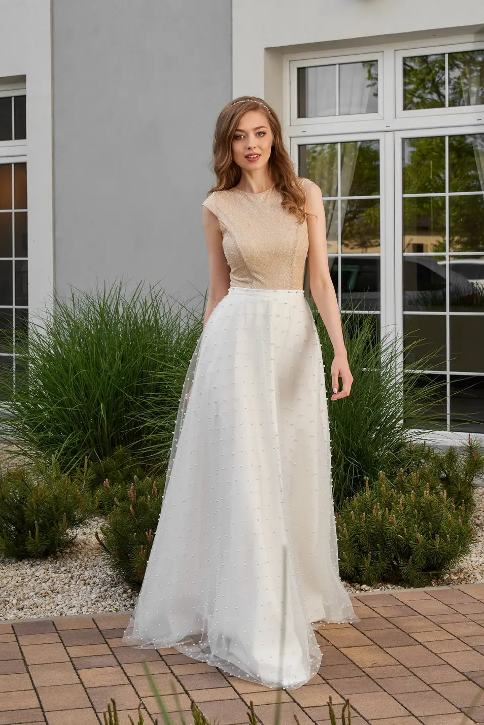 Jupe de mariée Amber SD42 tulle perlé ligne A Novias vue 6