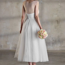 Jupe de mariée Berenica SD34 – tulle plumetis – longueur midi