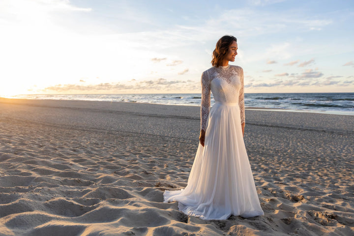 Jupe de mariée Beth SD21, tombé de la jupe en soie