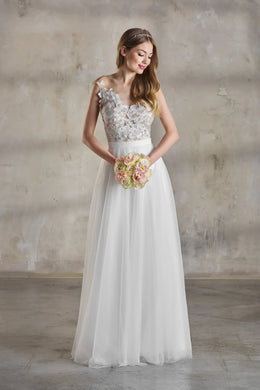 Jupe de mariée Bijou SD36 – tulle opalescent – princesse