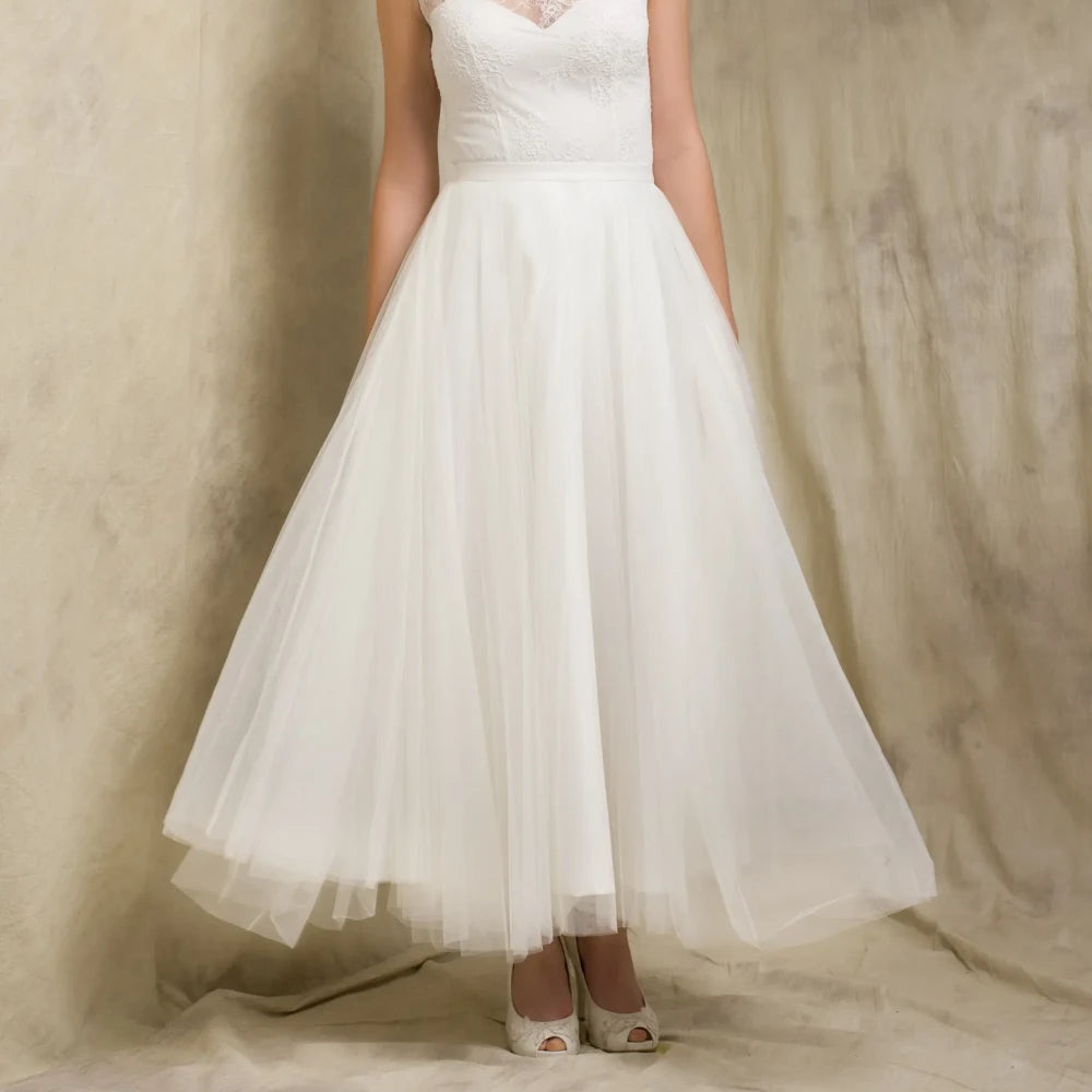 Jupe de mariée Blandina SD16 tulle longueur 3/4 vintage Novias