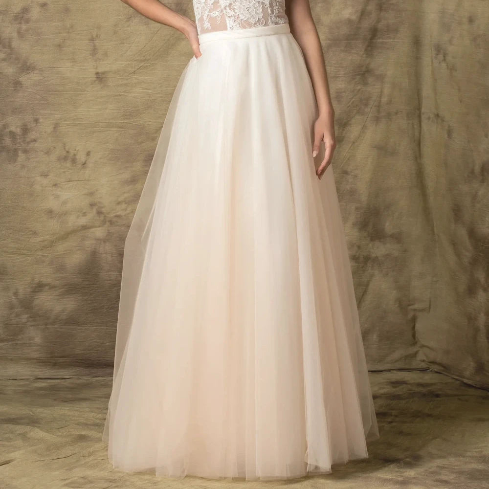 Jupe de mariée Boyana SD28 tulle beige clair Novias