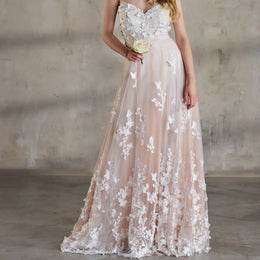 Jupe de mariée Butterfly SD32 – tulle – papillons en dentelle 3D