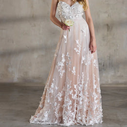 Jupe de mariée Butterfly SD32 – tulle – papillons en dentelle 3D