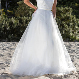 Jupe de mariée Elsa SD53 – tulle scintillant – princesse