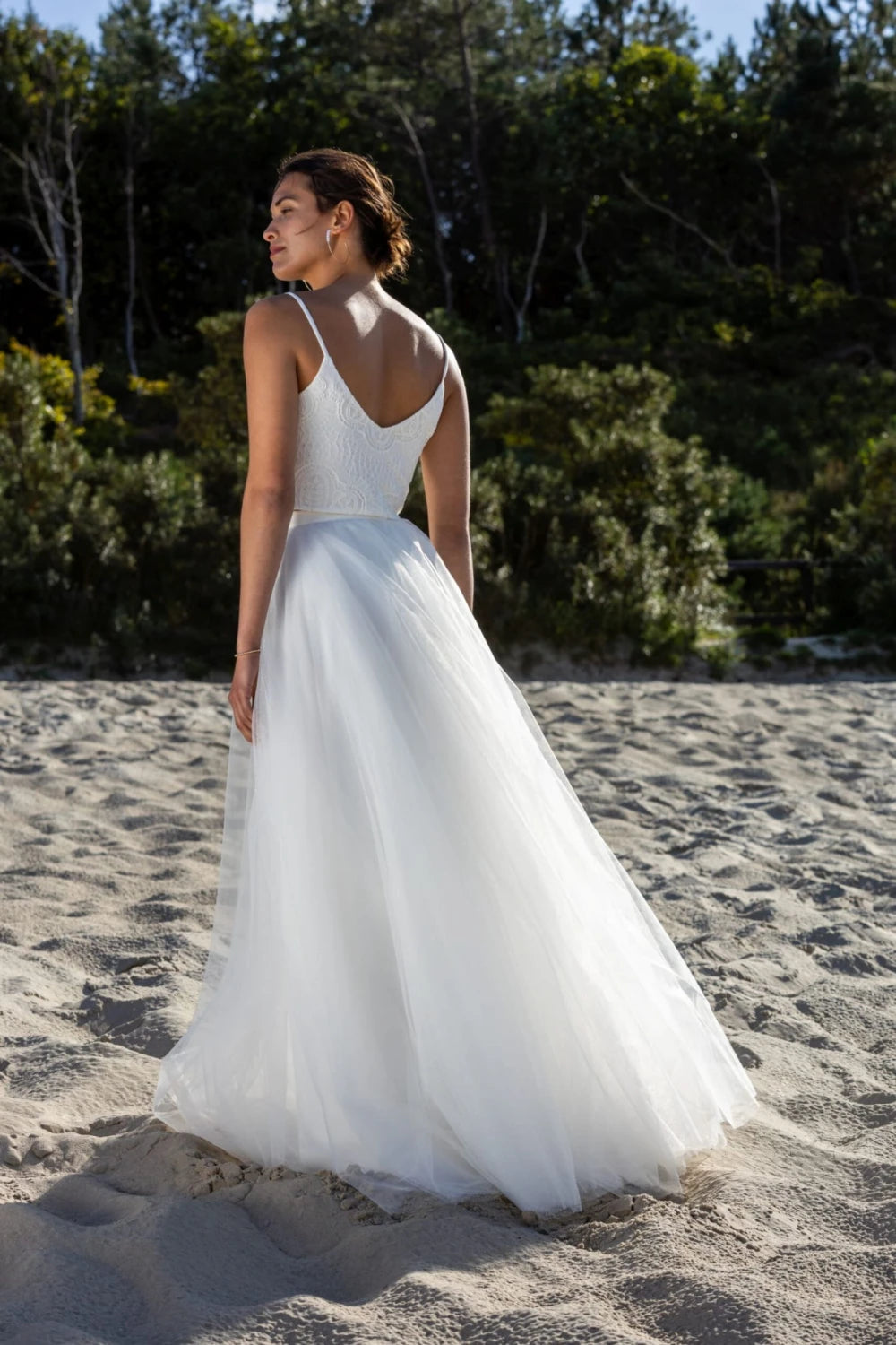 Jupe de mariée Elsa SD53 tulle scintillant princesse Novias vue 2