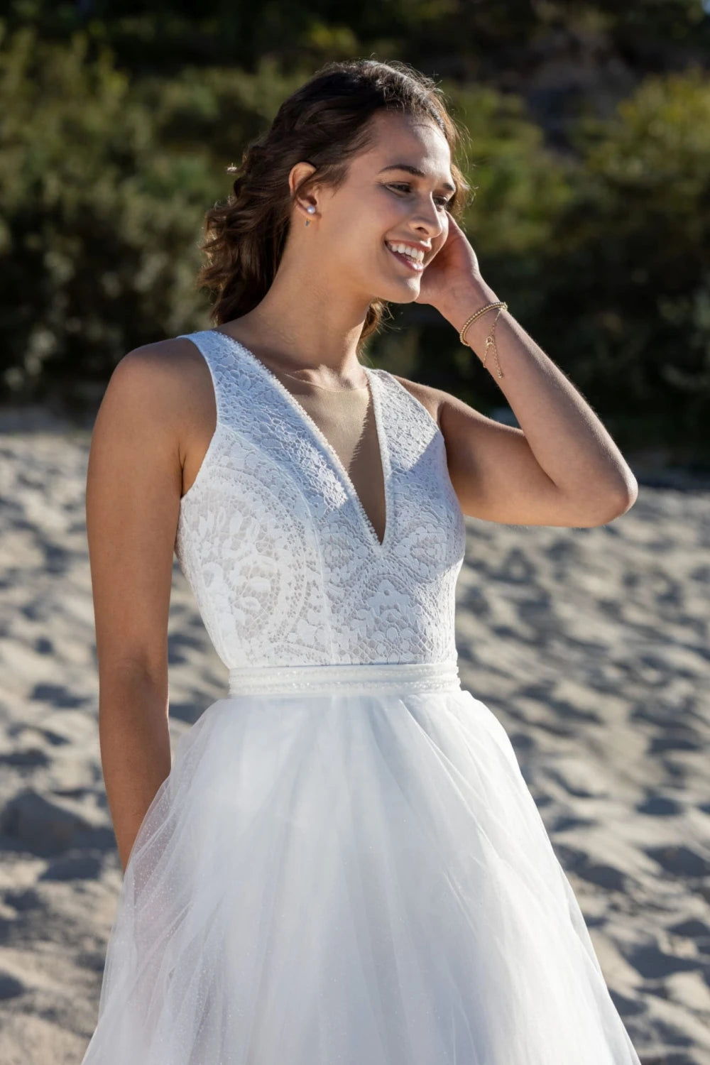 Jupe de mariée Elsa SD53 tulle scintillant princesse Novias vue 3