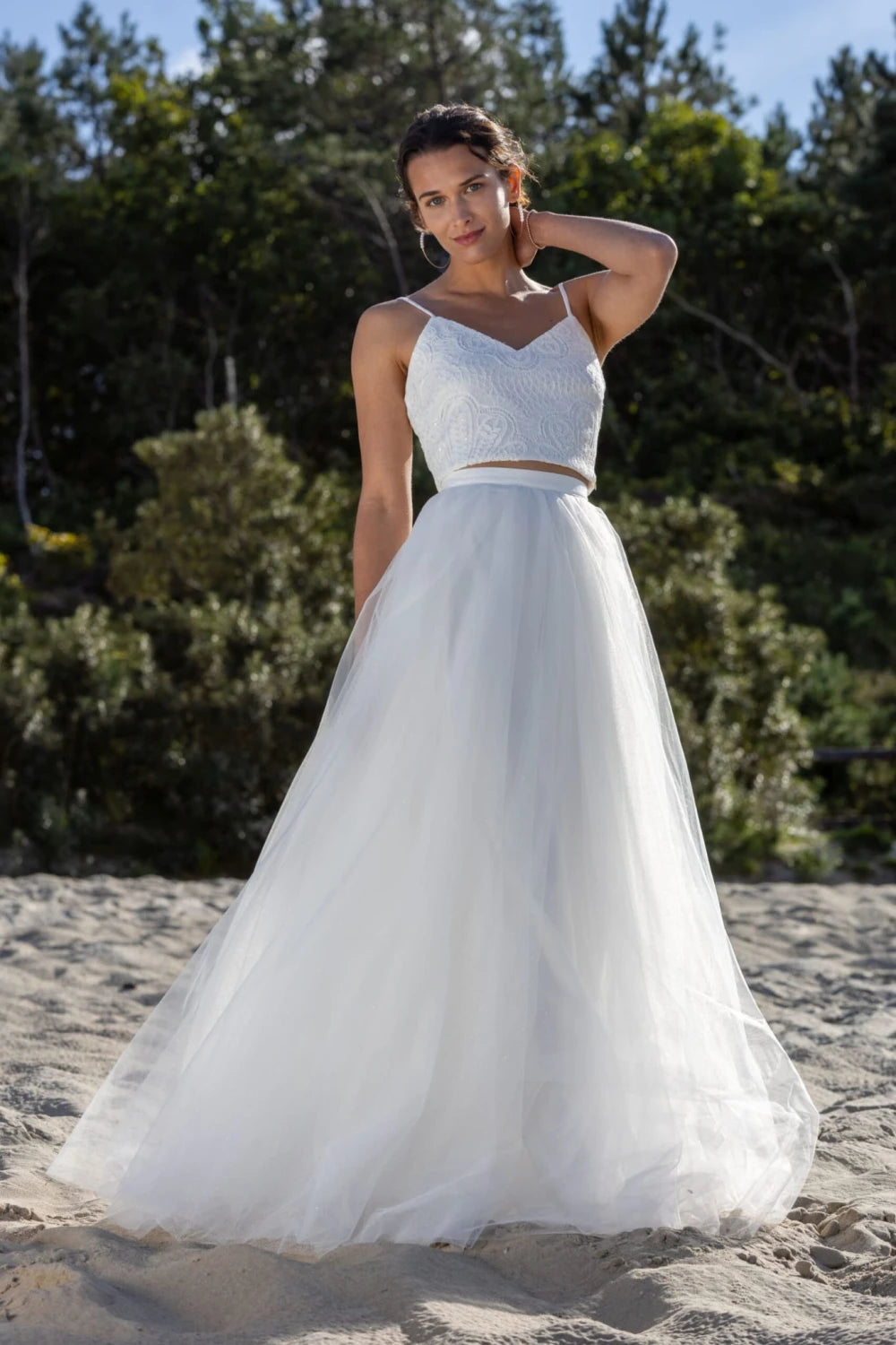 Jupe de mariée Elsa SD53 tulle scintillant princesse Novias vue 4