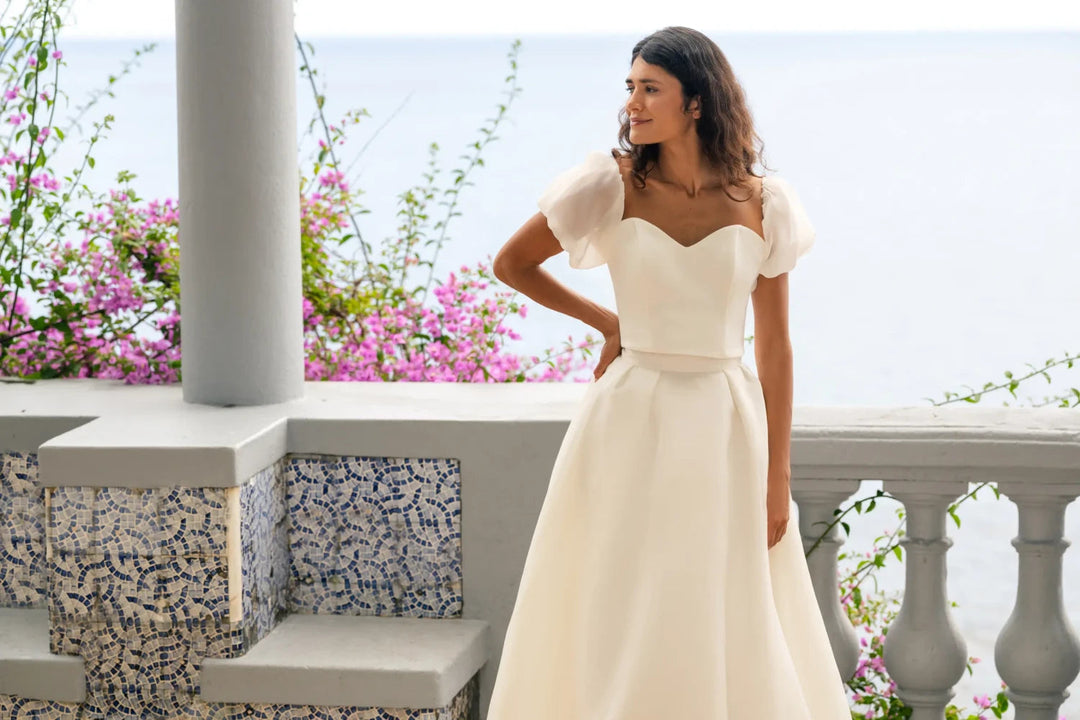 Jupe de mariée Maricruz SD64 organza ligne A Novias vue 2