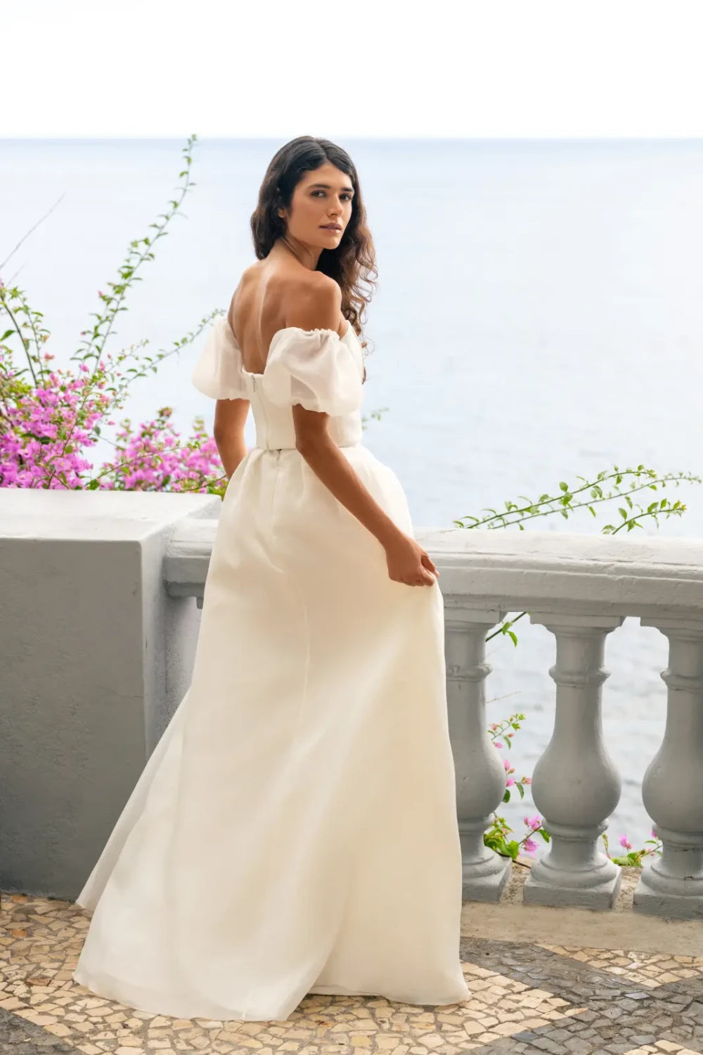 Jupe de mariée Maricruz SD64 organza ligne A Novias vue 4