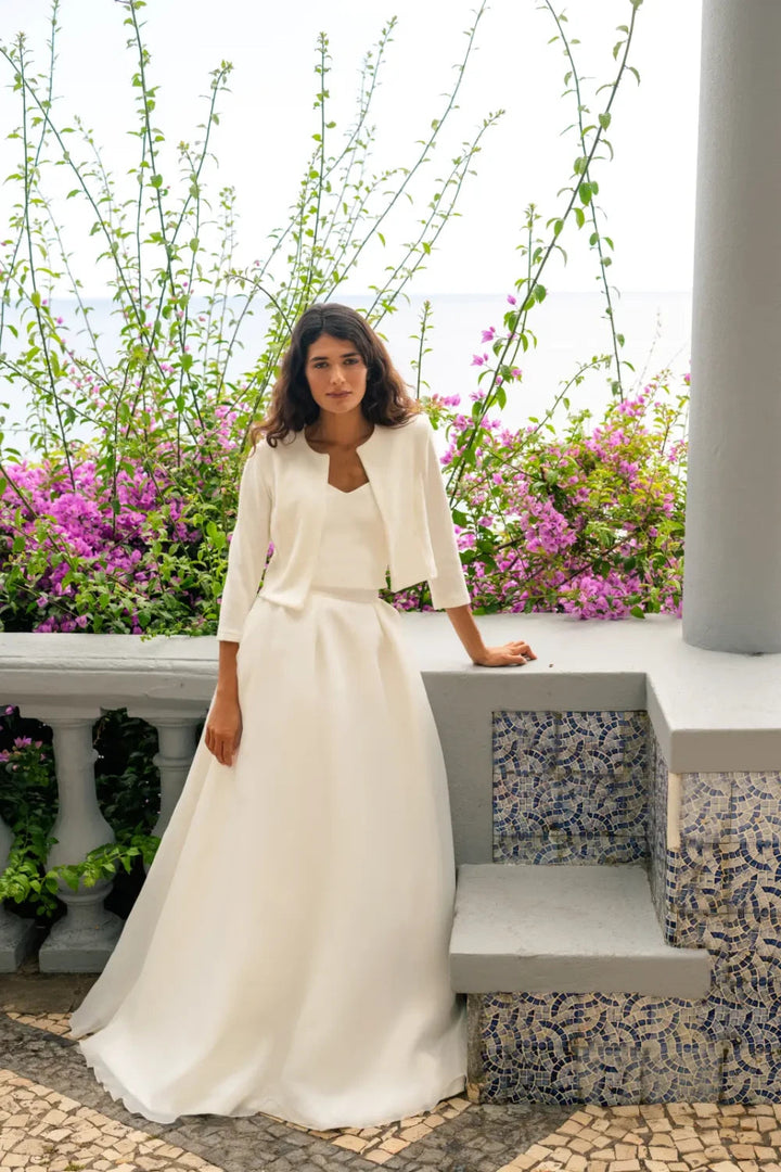 Jupe de mariée Maricruz SD64 organza ligne A Novias vue 6