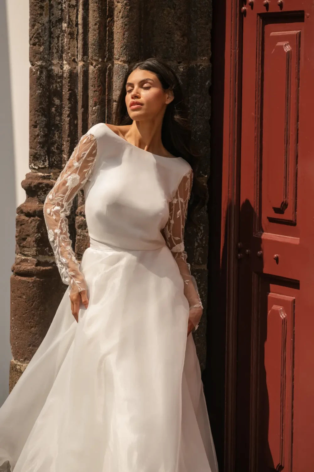 Jupe de mariée Mirabel SD62 organza effet soie ligne A Novias vue 4