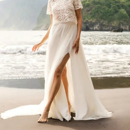 Jupe de mariée Mireya SD63 – tulle – fendue avec traîne