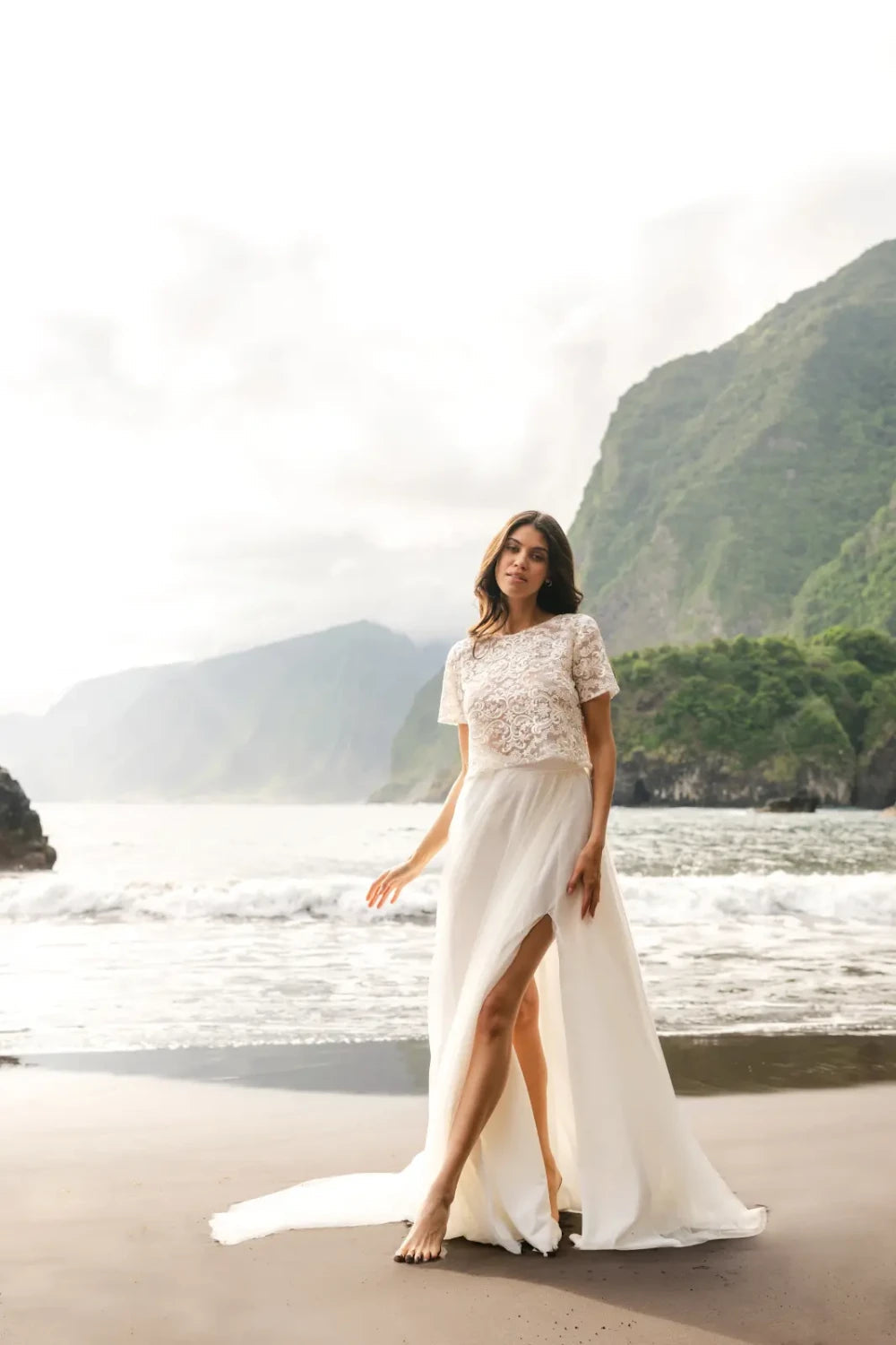 Jupe de mariée Mireya SD63 tulle fendue avec traîne Novias vue 8