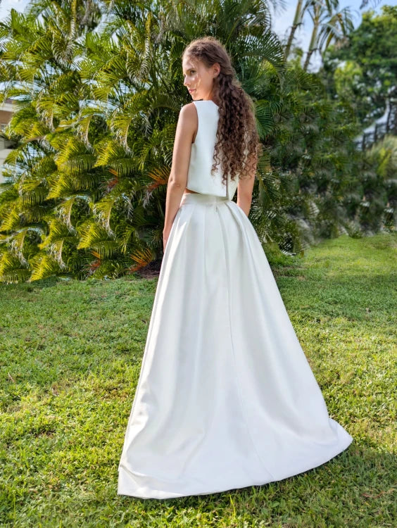 Jupe de mariée Omara SD67, vue de dos