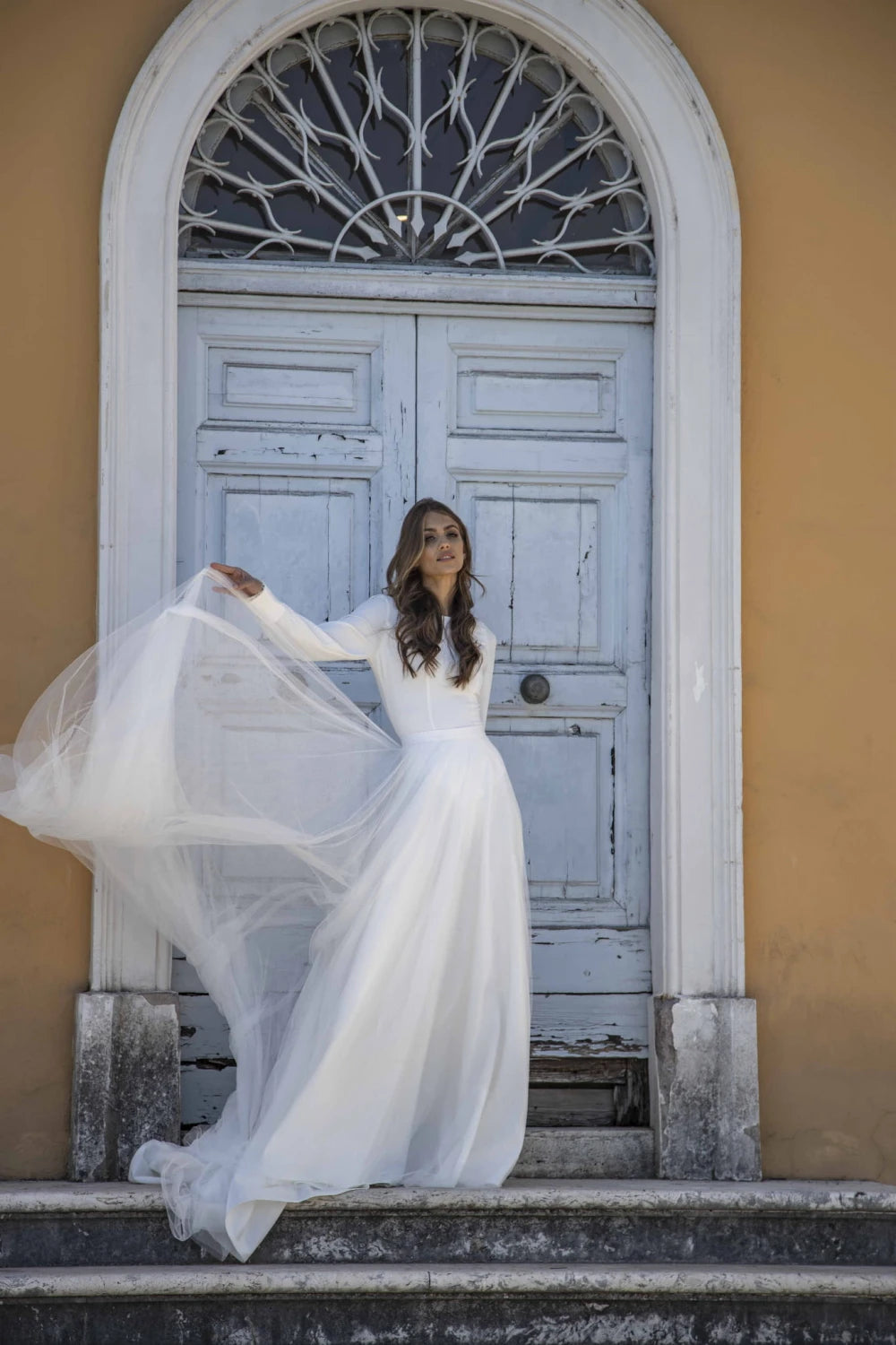 Jupe de mariée Rachel SD15T tulle doux avec traîne Novias vue 5