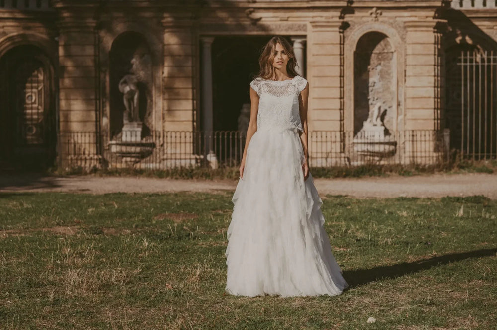 Jupe de mariée Romina SD44 tulle volants en cascade Novias vue 2