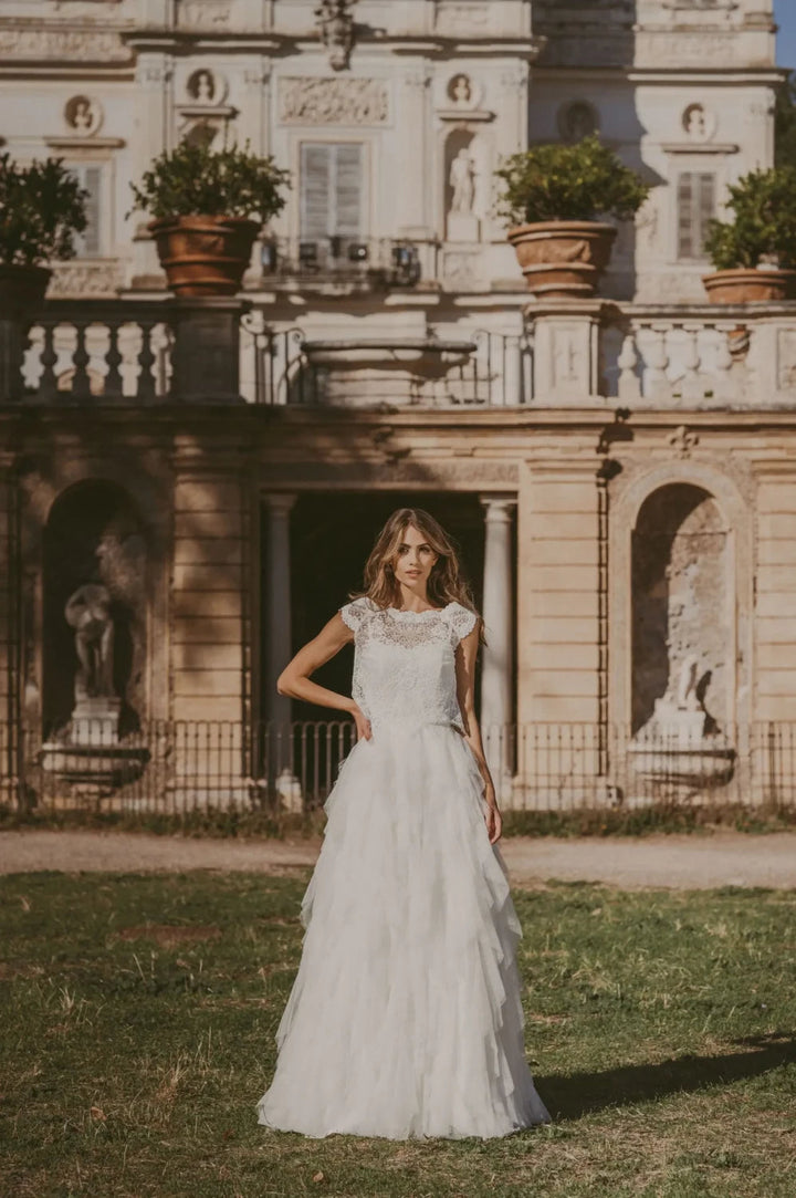 Jupe de mariée Romina SD44 tulle volants en cascade Novias vue 3