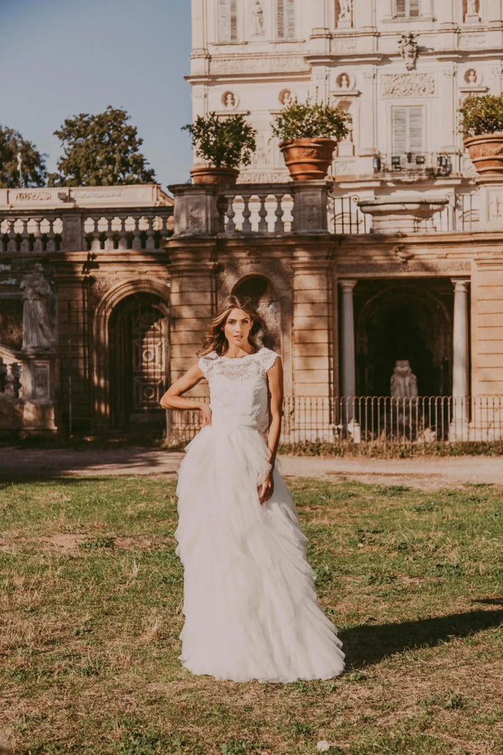 Jupe de mariée Romina SD44 tulle volants en cascade Novias vue 5